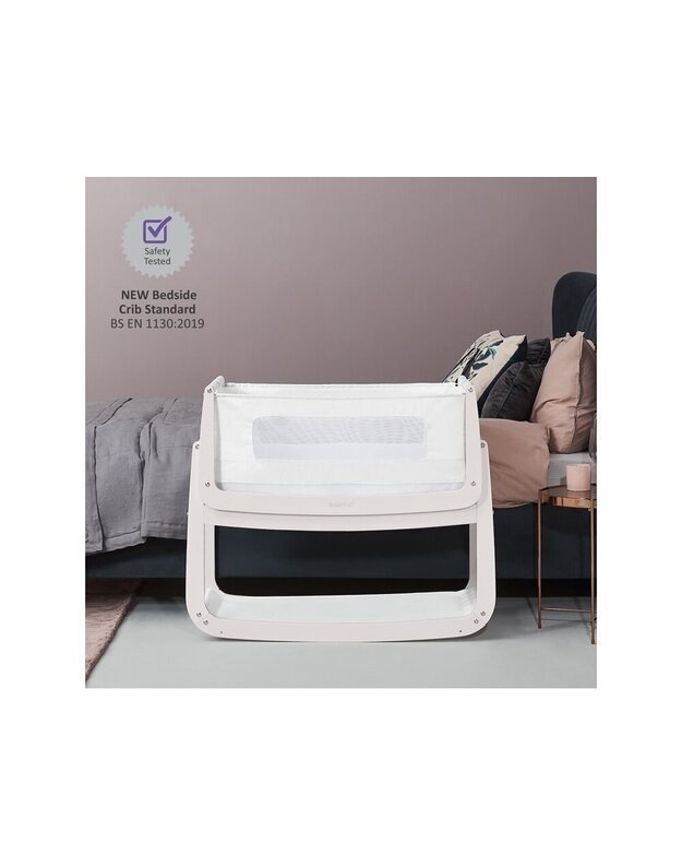 SnuzPod4 Crib lovytė / lopšiukas Rose White