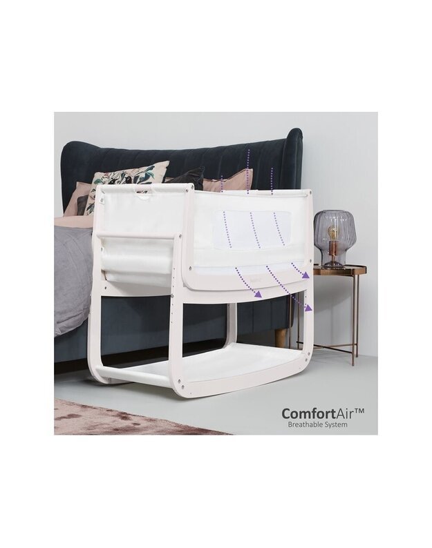 SnuzPod4 Crib lovytė / lopšiukas Rose White