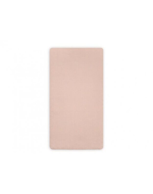 Jollein trikotažinė paklodė su guma Jersey Pale Pink 40x80