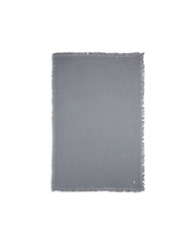 Jollein muslino pledas 120x120 cm Fringe Storm Grey