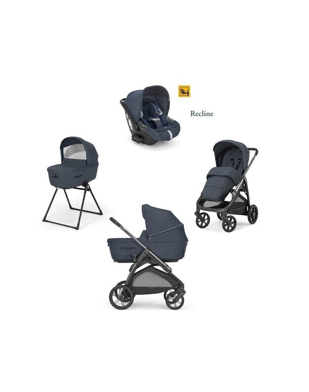 Universalus vežimėlio komplektas Inglesina Aptica 4in1 Resort Blue + Darwin Infant Recline 0-13 kg