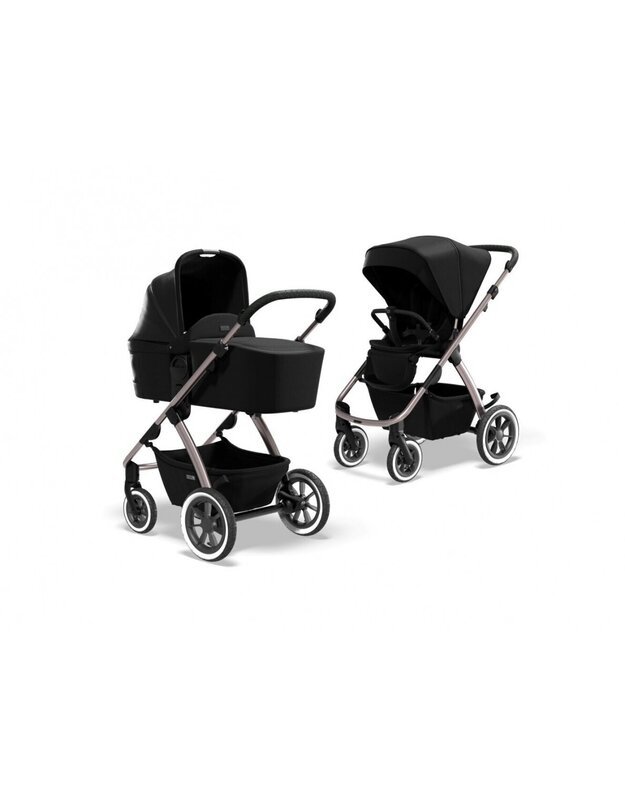 Universalus vežimėlio komplektas Moon RELAXX 2 in 1 Black