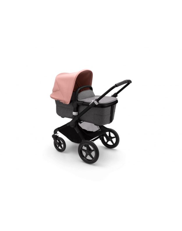 Universalus vežimėlio komplektas 2in1 Bugaboo Fox 3 Morning pink/grey melange/black važiuoklė