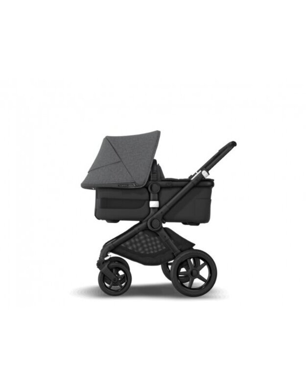 Universalus vežimėlio komplektas 2in1 Bugaboo Fox 3 Grey melange/midnight black/black važiuoklė