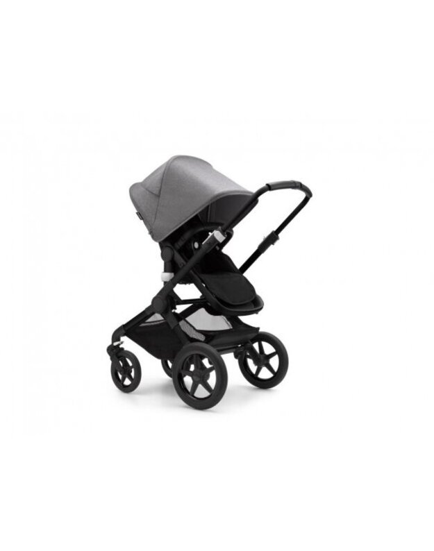 Universalus vežimėlio komplektas 2in1 Bugaboo Fox 3 Grey melange/midnight black/black važiuoklė