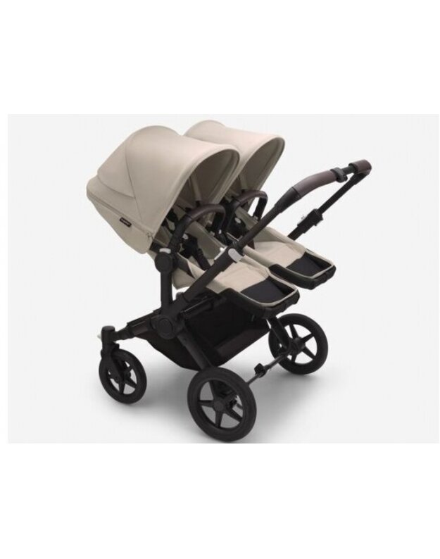 Universalus vežimėlis dvynukams Bugaboo Donkey 5 TWIN Desert taupe/Desert taupe/black frame 2in1