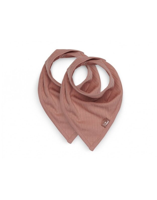 Jollein seilinukas Bib Bandana Basic Stripe Rose Wood 2 vnt.