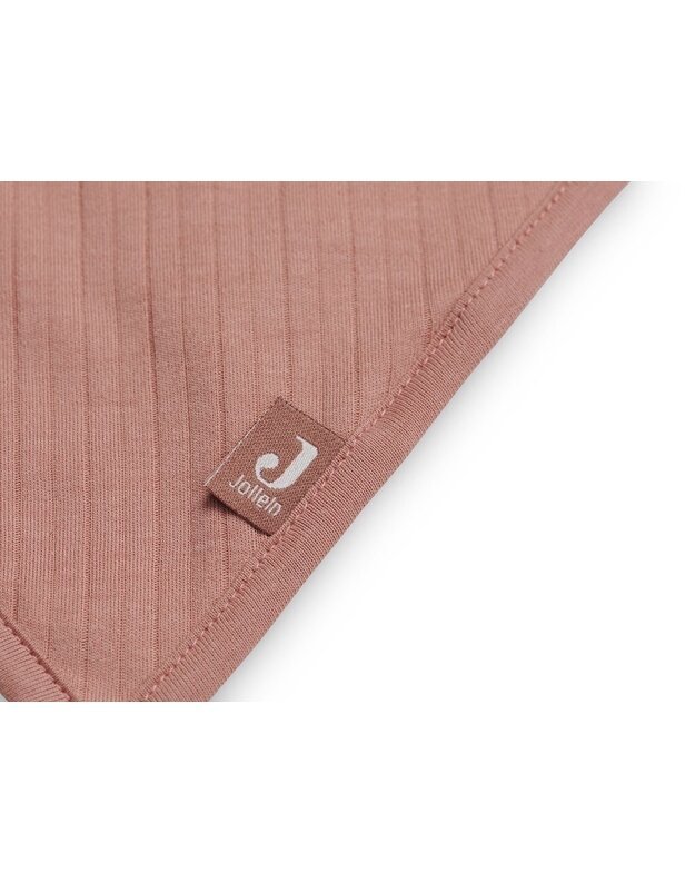 Jollein seilinukas Bib Bandana Basic Stripe Rose Wood 2 vnt.