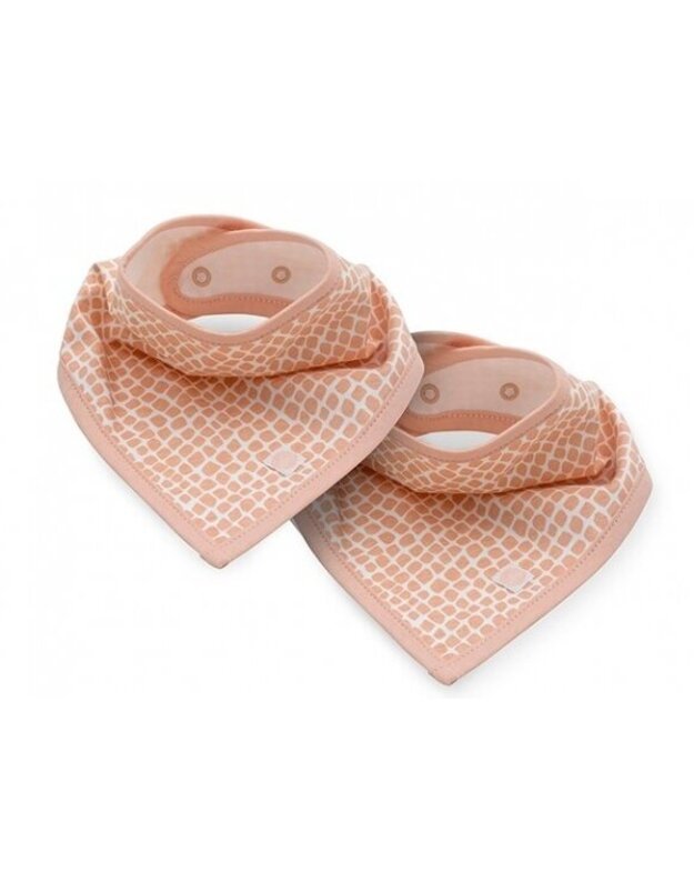 Jollein seilinukas Bandana Snake Pale Pink 2 vnt.