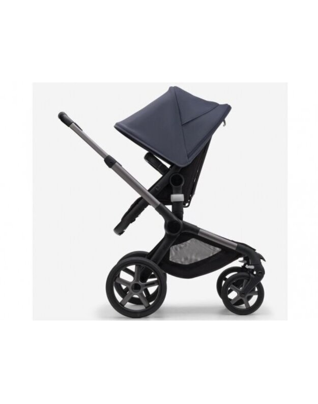 Universalus vežimėlis Bugaboo Fox 5 Stormy blue/midnight black/graphite frame 2in1