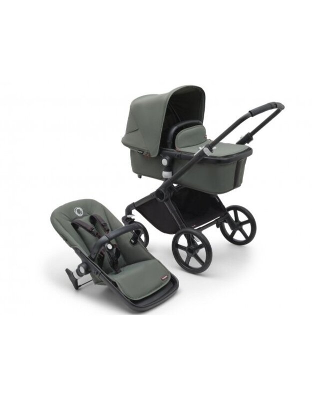 Universalus vežimėlis Bugaboo Fox Cub 2in1 Forest green/ Forest green/black frame