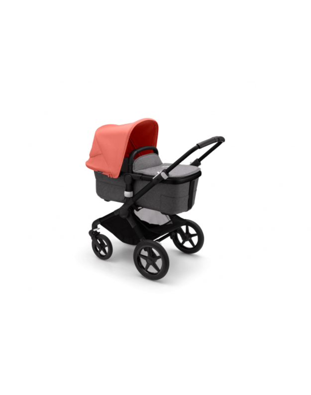 Universalus vežimėlio komplektas 2in1 Bugaboo Fox 3 Sunrise red/ grey melange/ black važiuoklė