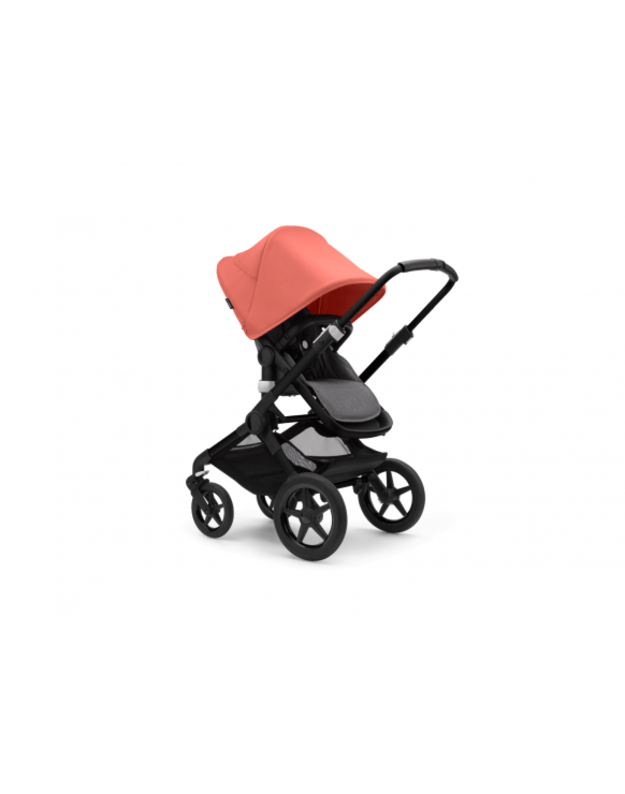 Universalus vežimėlio komplektas 2in1 Bugaboo Fox 3 Sunrise red/ grey melange/ black važiuoklė