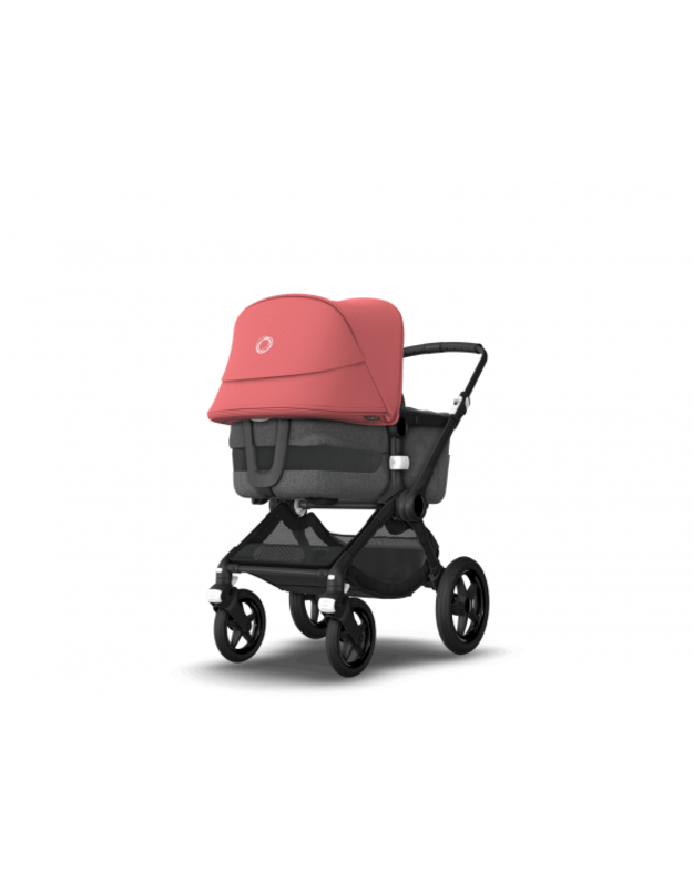 Universalus vežimėlio komplektas 2in1 Bugaboo Fox 3 Sunrise red/ grey melange/ black važiuoklė