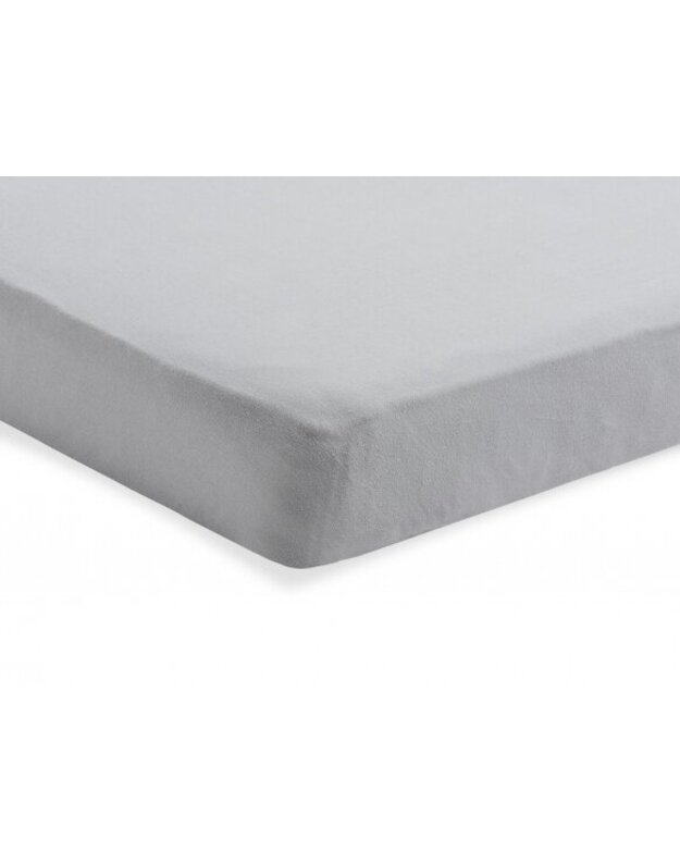 Jollein trikotažinė paklodė su guma Jersey Soft Grey 40x80 cm