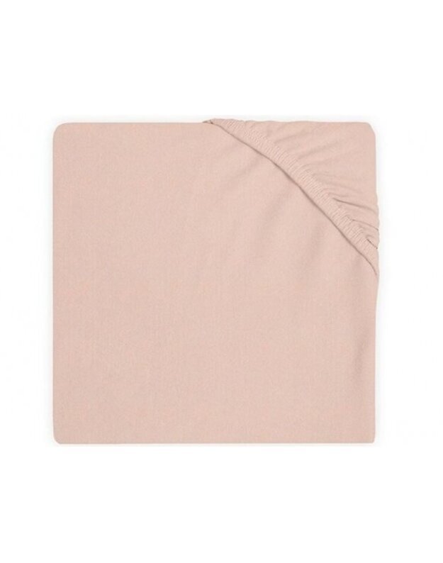 Jollein trikotažinė paklodė su guma Jersey Pale Pink 60x120