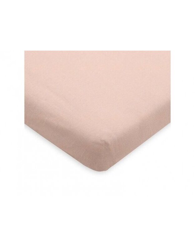 Jollein trikotažinė paklodė su guma Jersey Pale Pink 60x120