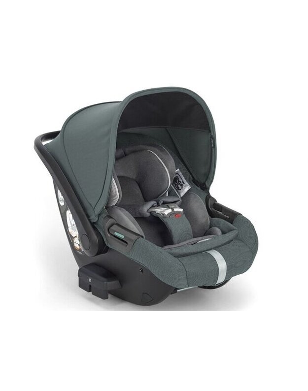 Universalus vežimėlio komplektas Inglesina Aptica 4in1 Emerald Green + Darwin Infant Recline 0-13 kg