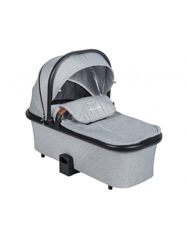 Universalus vežimėlio komplektas 2in1 Muuvo SLICK Rocky Grey XL lopšys