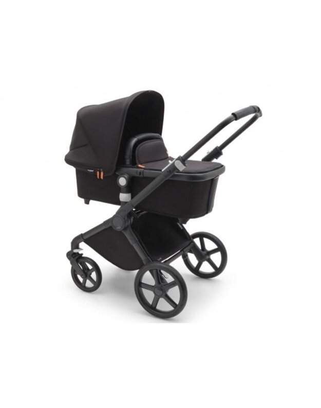 Universalus vežimėlis Bugaboo Fox Cub 2in1 Midnight black/Midnight black/black frame