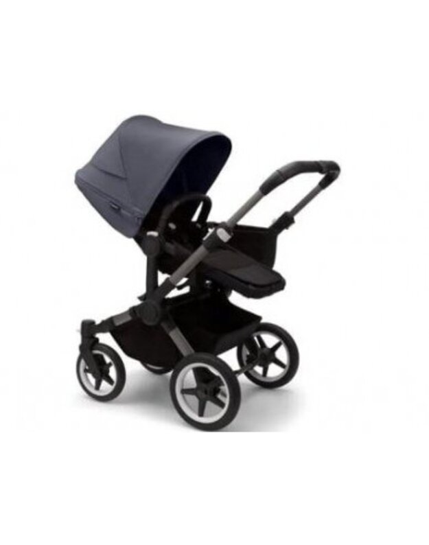 Universalus vežimėlis Bugaboo Donkey 5 Mono 2in1 Graphite/Midnight Black/Stormy Blue