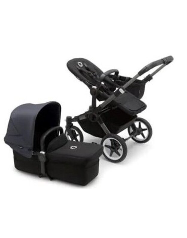 Universalus vežimėlis Bugaboo Donkey 5 Mono 2in1 Graphite/Midnight Black/Stormy Blue