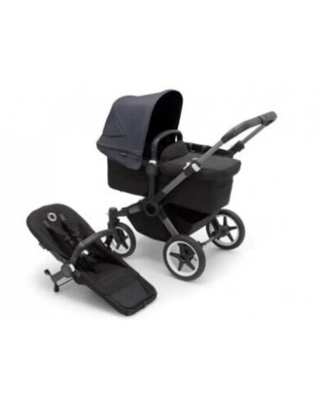 Universalus vežimėlis Bugaboo Donkey 5 Mono 2in1 Graphite/Midnight Black/Stormy Blue