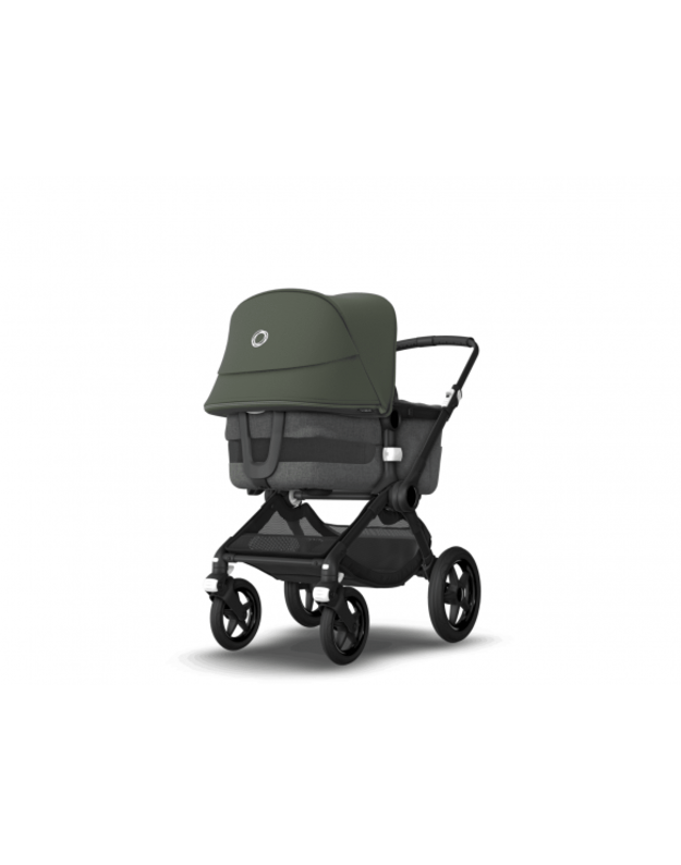 Universalus vežimėlio komplektas 2in1 Bugaboo Fox 3 Forest green/grey melange/black važiuoklė