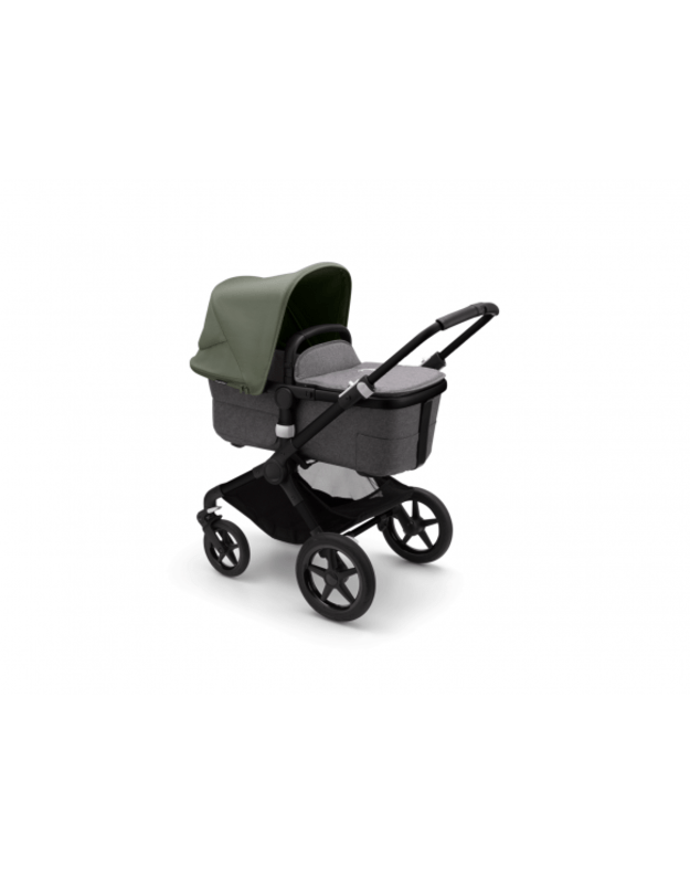 Universalus vežimėlio komplektas 2in1 Bugaboo Fox 3 Forest green/grey melange/black važiuoklė