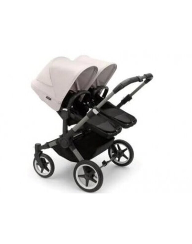 Universalus vežimėlis dvynukams Bugaboo Donkey 5 TWIN - Graphite/Midnight Black/Misty White