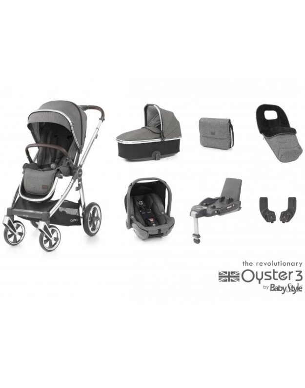 OYSTER 3 STROLLER SET 7IN1 MERCURY/MIRROR