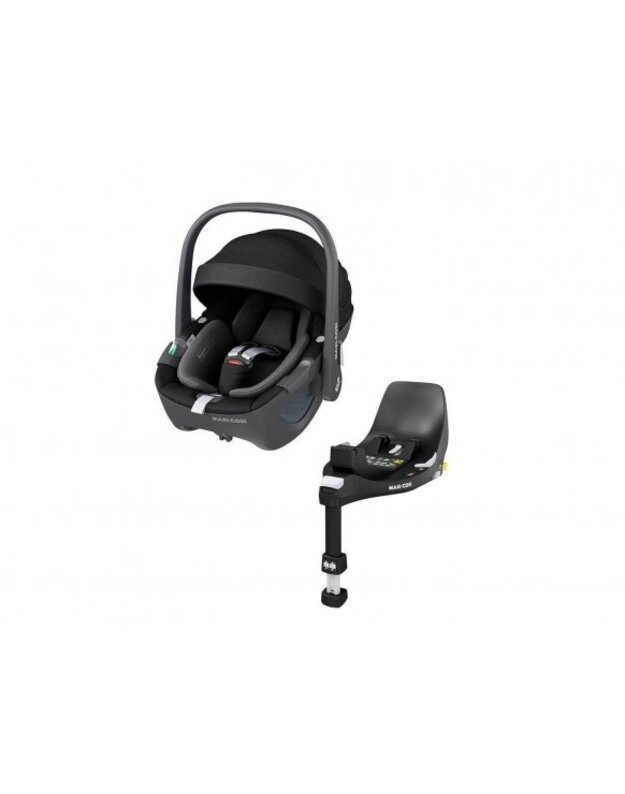 Automobilinė kėdutė Maxi cosi Pebble 360 Essential Black 0-13kg + Familyfix 360 izofix bazė