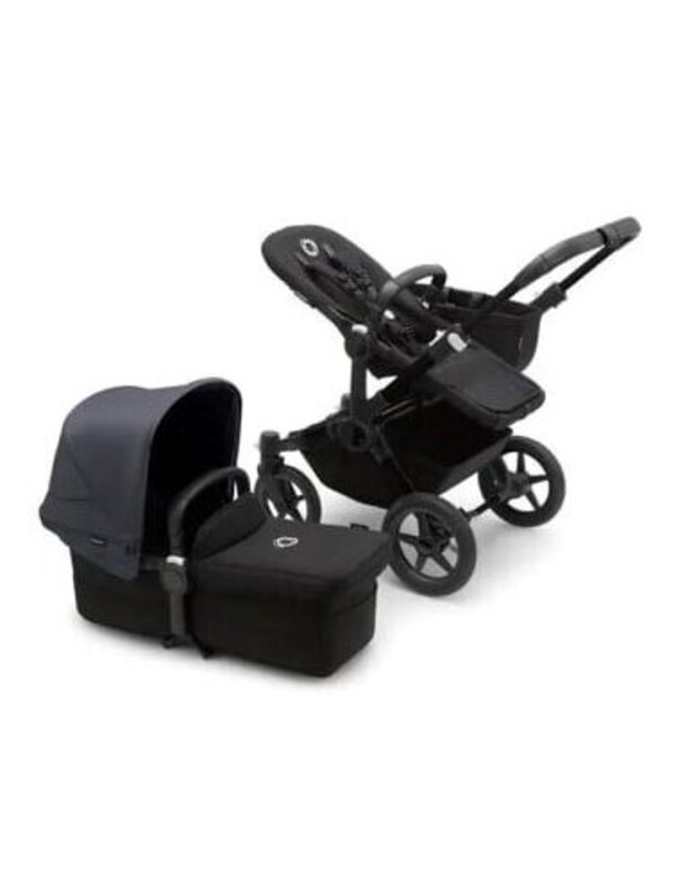 Universalus vežimėlis Bugaboo Donkey 5 Mono 2in1 Black/Midnight Black/Stormy Blue