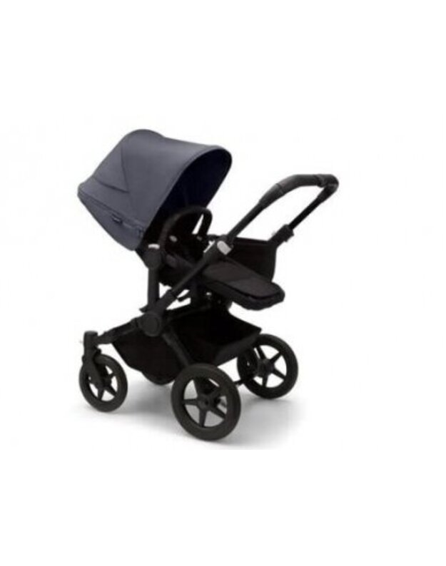 Universalus vežimėlis Bugaboo Donkey 5 Mono 2in1 Black/Midnight Black/Stormy Blue