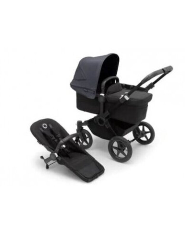 Universalus vežimėlis Bugaboo Donkey 5 Mono 2in1 Black/Midnight Black/Stormy Blue