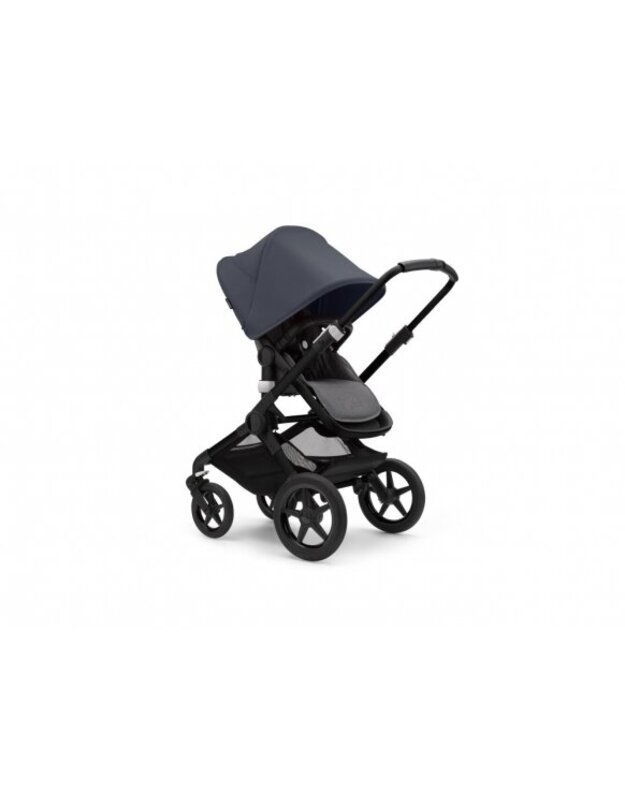 Universalus vežimėlio komplektas 2in1 Bugaboo Fox 3 Stormy blue/grey melange/black važiuoklė