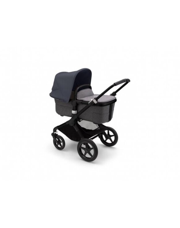 Universalus vežimėlio komplektas 2in1 Bugaboo Fox 3 Stormy blue/grey melange/black važiuoklė