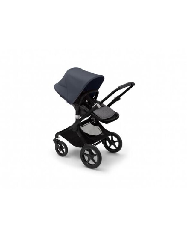 Universalus vežimėlio komplektas 2in1 Bugaboo Fox 3 Stormy blue/grey melange/black važiuoklė