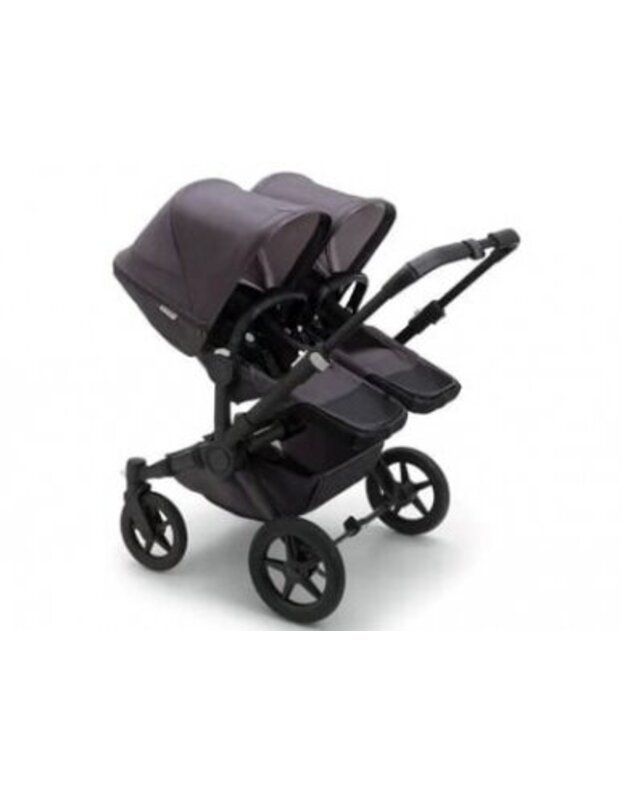 Universalus vežimėlis dvynukams Bugaboo Donkey 5 TWIN - Premium collection Black/Washed Black/Black