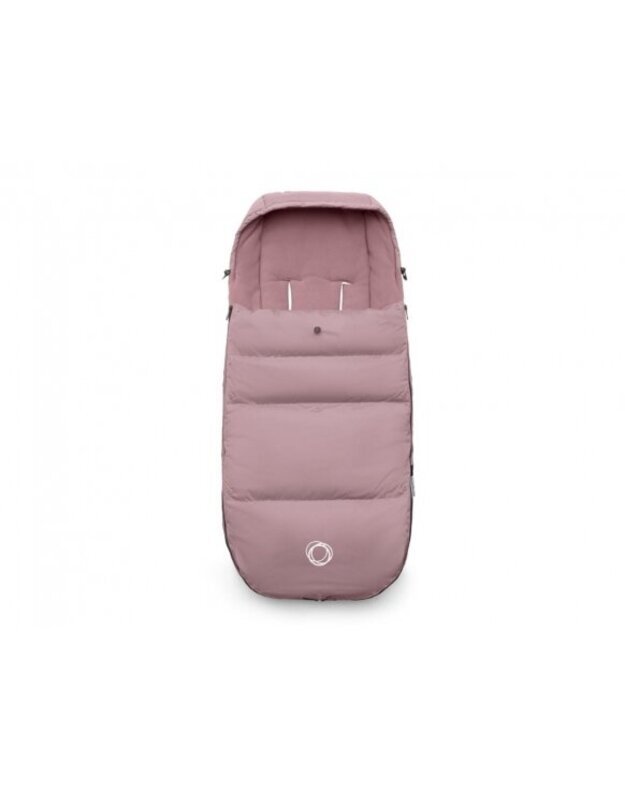 Bugaboo vežimėliams skirtas pūkinis žiemos vokelis, mova Performance Dune Pink