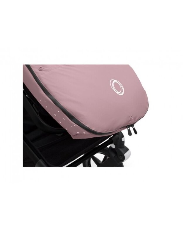 Bugaboo vežimėliams skirtas pūkinis žiemos vokelis, mova Performance Dune Pink