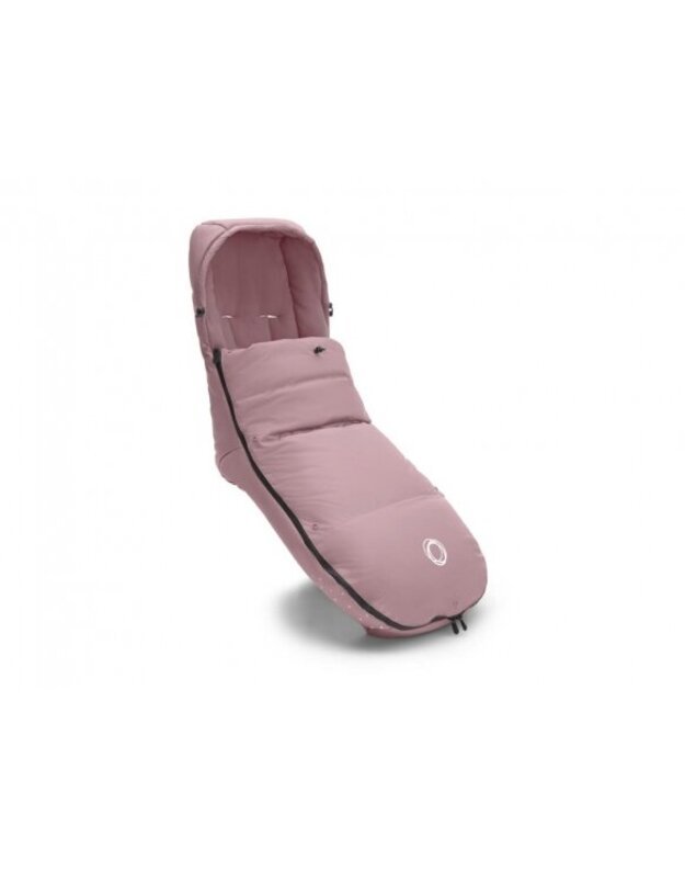 Bugaboo vežimėliams skirtas pūkinis žiemos vokelis, mova Performance Dune Pink